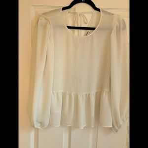 Express ivory blouse